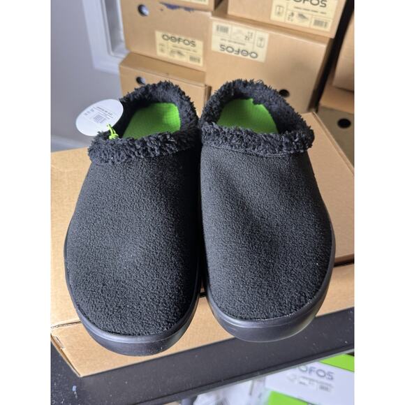 OOFOS OOcoozie Mule Men’s Slip-On Shoes Black Size 12 Comfort Recovery Clogs main image 8